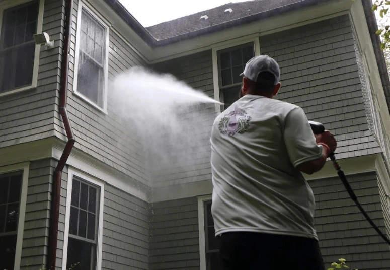 Commercial pressure washing service by North Royalton Power Washing at North Royalton business