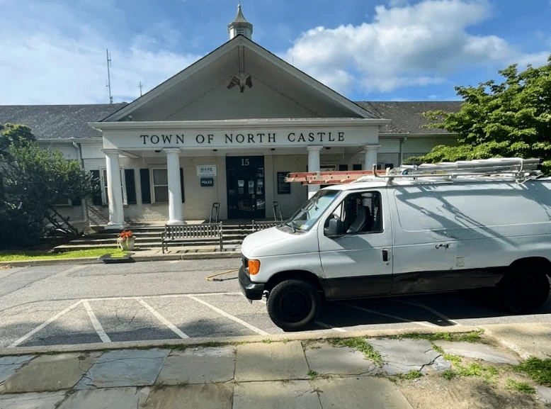 North Royalton Power Washing commercial cleaning team at work in North Royalton business district